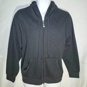 STARTING POINT Ultra soft fleece hoodie, black in size large